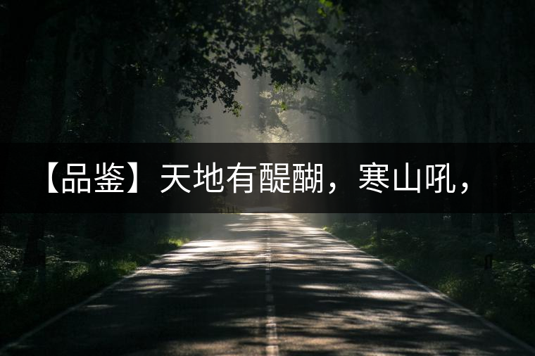 【品鑒】天地有醍醐,寒山吼,苦樂皆隨風 【品鑒】天地有醍醐,寒山吼,苦樂皆隨風