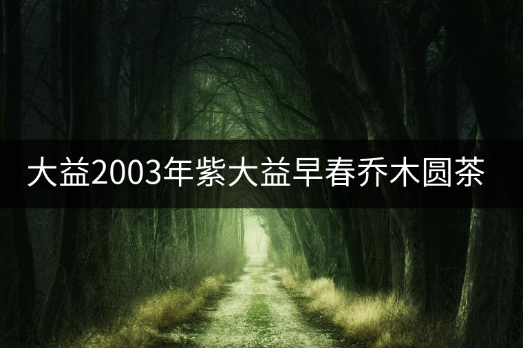 大益2003年紫大益早春喬木圓茶普餅（400g）開湯