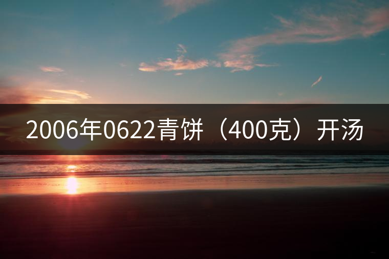 2006年0622青餅（400克）開(kāi)湯