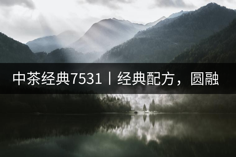 中茶經典7531丨經典配方，圓融自在