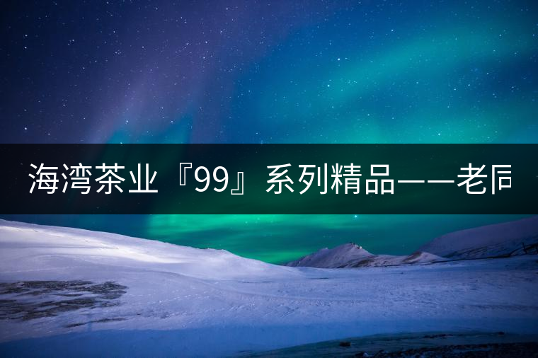 海灣茶業『99』系列精品——老同志161批9978熟餅全面上市