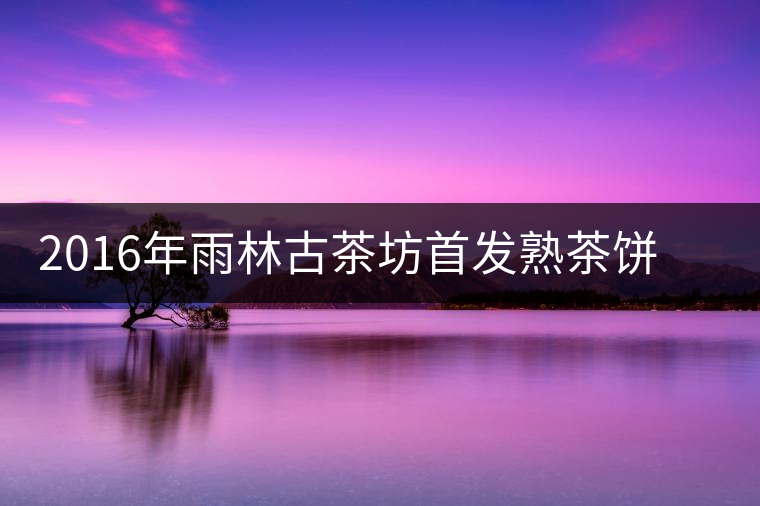 2016年雨林古茶坊首發熟茶餅——盤古新品上市