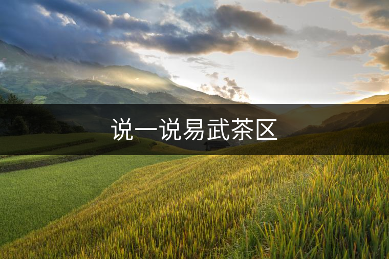 說一說易武茶區 說一說易武茶區