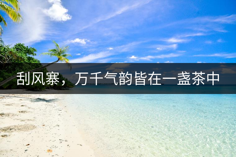 刮風寨，萬千氣韻皆在一盞茶中