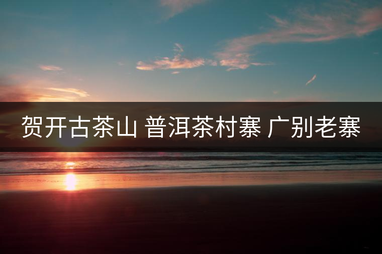 賀開(kāi)古茶山 普洱茶村寨 廣別老寨 賀開(kāi)古茶山 普洱茶村寨 廣別老寨