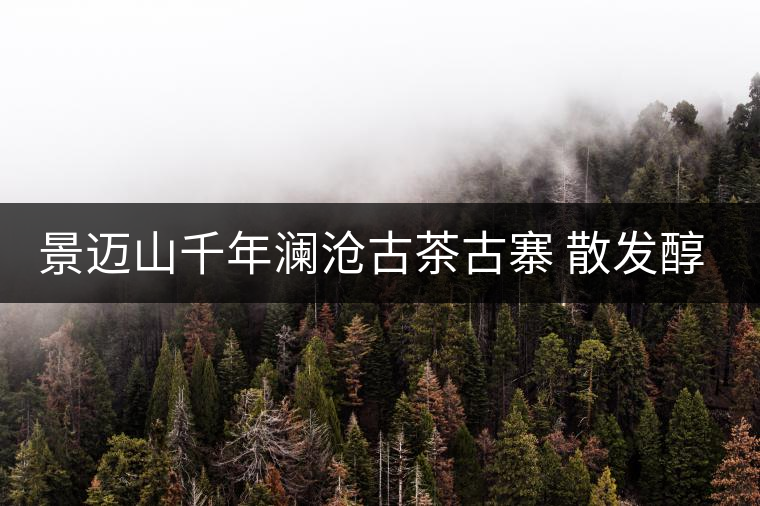 景邁山千年瀾滄古茶古寨 散發醇厚余香 景邁山千年瀾滄古茶古寨 散發醇厚余香