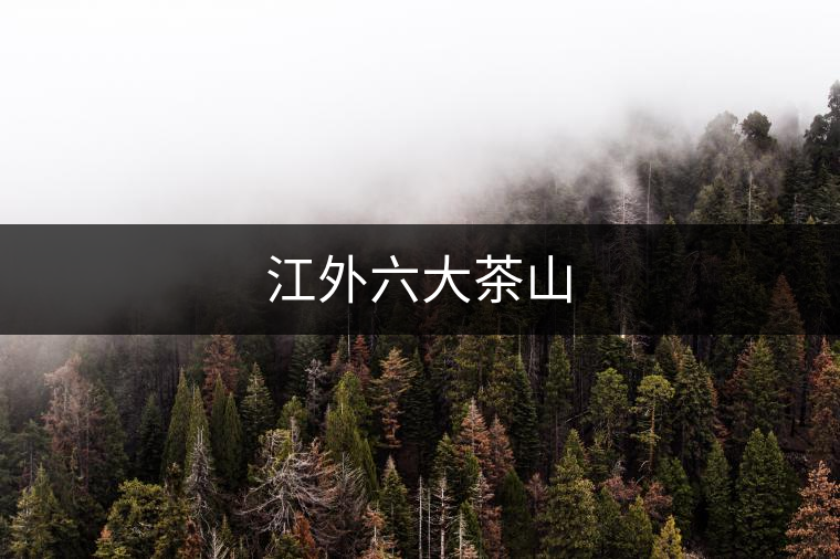 江外六大茶山 江外六大茶山