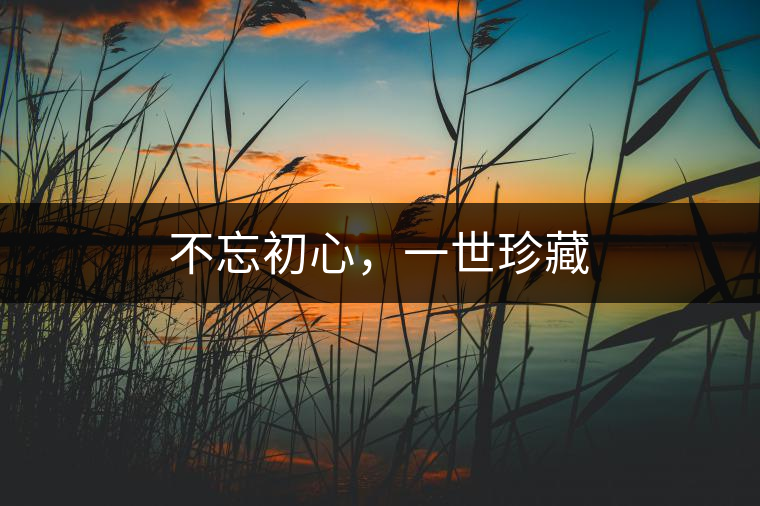 不忘初心,一世珍藏 不忘初心,一世珍藏