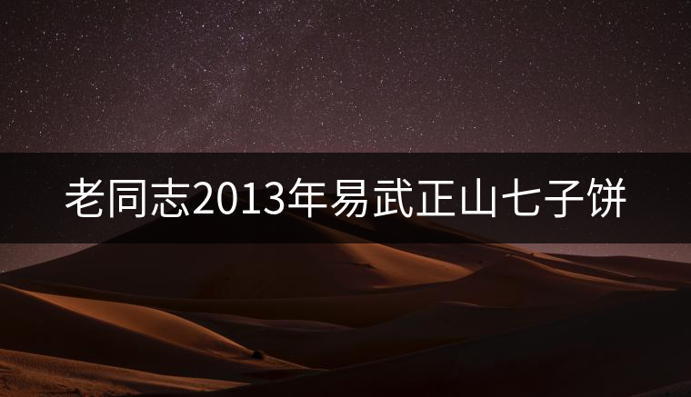老同志2013年易武正山七子餅