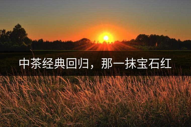 中茶經典回歸，那一抹寶石紅