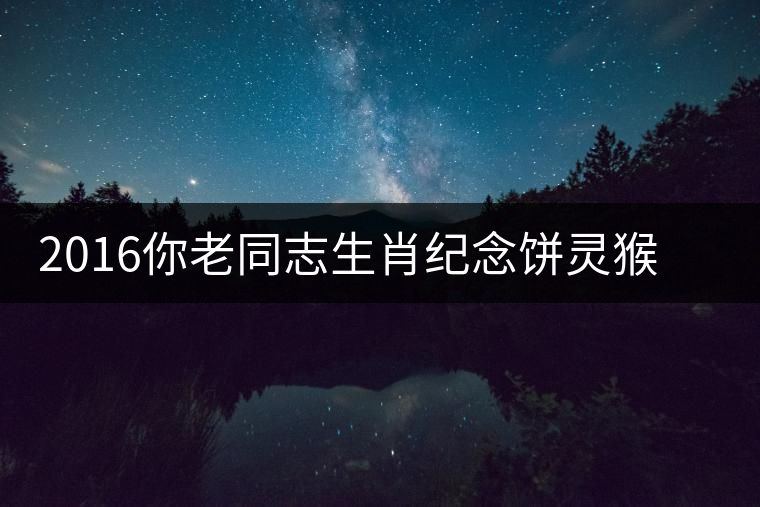 2016你老同志生肖紀念餅靈猴傳奇開湯品鑒