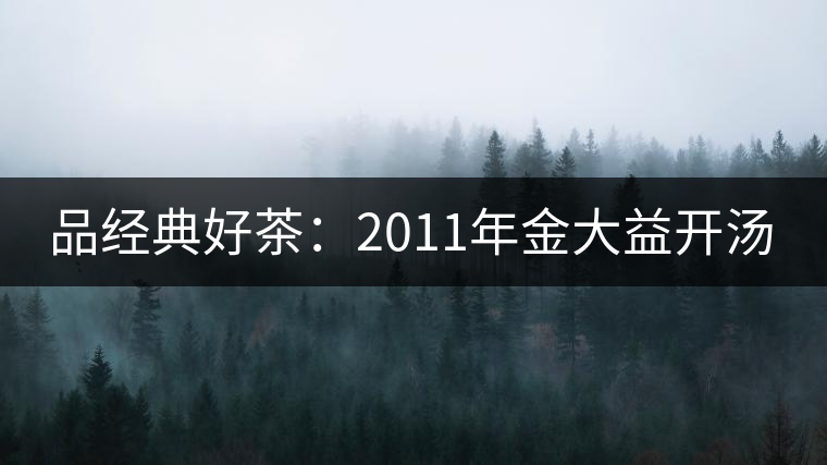 品經典好茶:2011年金大益開湯 品經典好茶:2011年金大益開湯