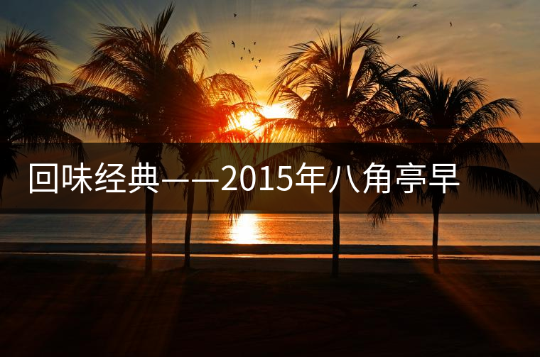 回味經典——2015年八角亭早春銀毫開湯品鑒 回味經典——2015年八角亭早春銀毫開湯品鑒