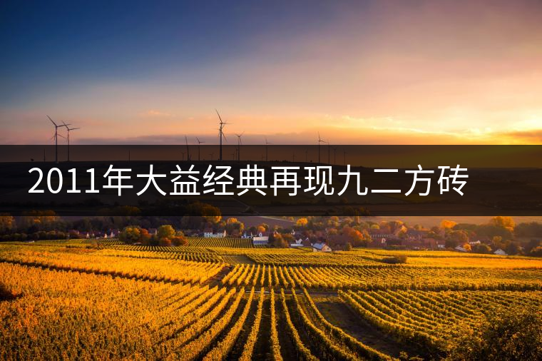 2011年大益經典再現九二方磚(生茶)開湯 2011年大益經典再現九二方磚(生茶)開湯