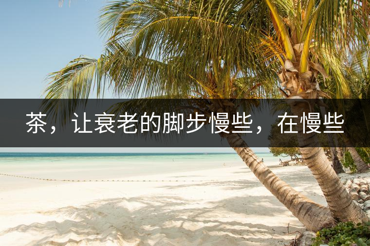茶,讓衰老的腳步慢些,在慢些 茶,讓衰老的腳步慢些,在慢些