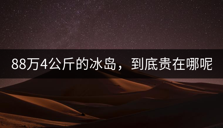 88萬4公斤的冰島,到底貴在哪呢? 88萬4公斤的冰島,到底貴在哪呢?