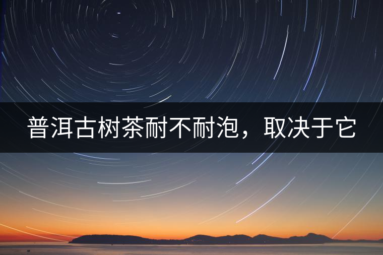 普洱古樹茶耐不耐泡,取決于它 普洱古樹茶耐不耐泡,取決于它