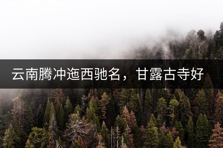 云南騰沖迤西馳名,甘露古寺好茶 云南騰沖迤西馳名,甘露古寺好茶