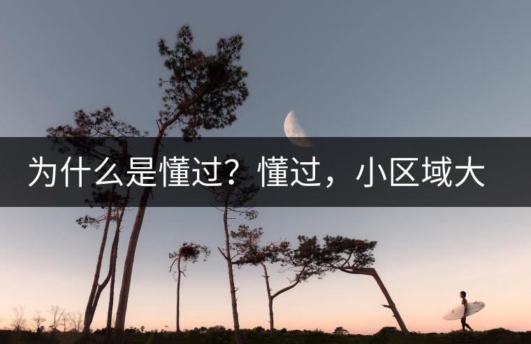 為什么是懂過?懂過,小區域大智慧 為什么是懂過?懂過,小區域大智慧