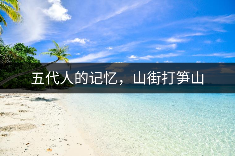 五代人的記憶,山街打筍山 五代人的記憶,山街打筍山