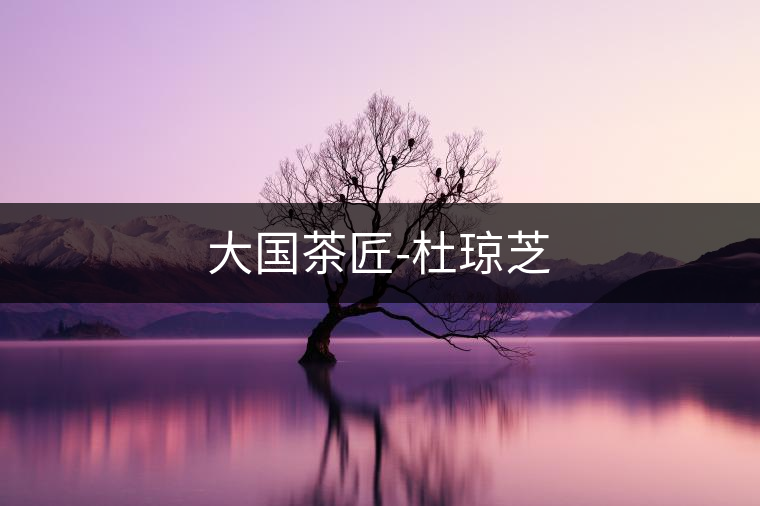 大國(guó)茶匠-杜瓊芝 大國(guó)茶匠-杜瓊芝