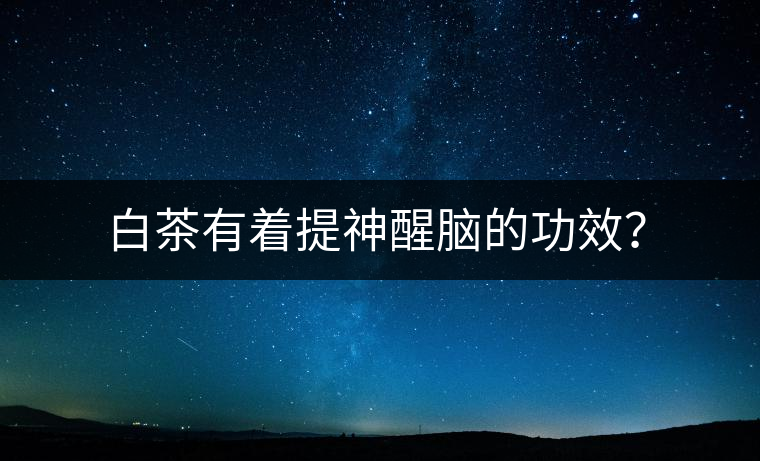 白茶有著提神醒腦的功效？