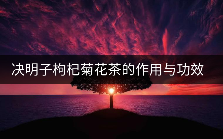 決明子枸杞菊花茶的作用與功效與作用 決明子枸杞菊花茶的作用與功效與作用