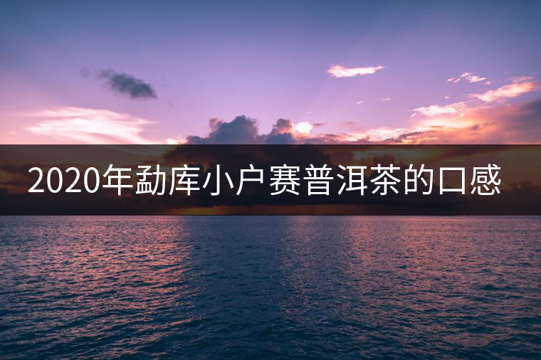 2020年勐庫小戶賽普洱茶的口感特點-易武中聘號 2020年勐庫小戶賽普洱茶的口感特點-易武中聘號