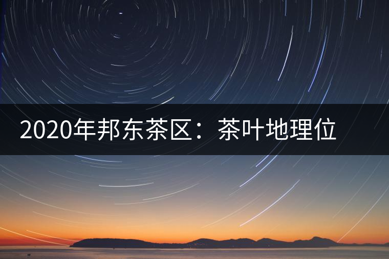 2020年邦東茶區：茶葉地理位置以及口感特點-易武中聘號