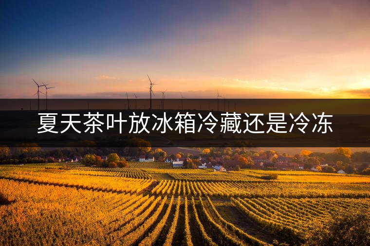 夏天茶葉放冰箱冷藏還是冷凍 夏天茶葉放冰箱冷藏還是冷凍