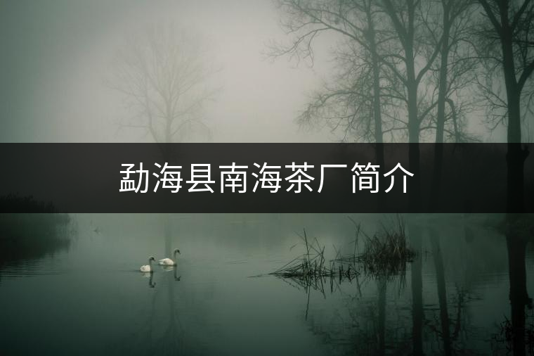 勐海縣南海茶廠簡(jiǎn)介 勐海縣南海茶廠簡(jiǎn)介
