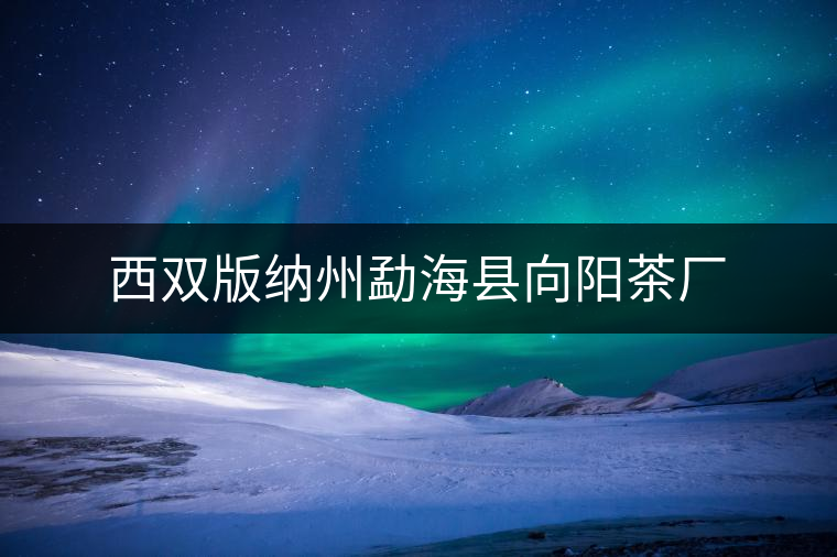 西雙版納州勐海縣向陽茶廠 西雙版納州勐海縣向陽茶廠