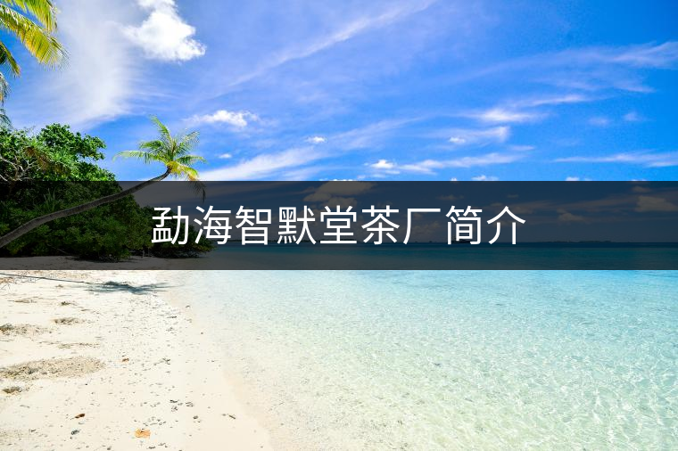 勐海智默堂茶廠(chǎng)簡(jiǎn)介 勐海智默堂茶廠(chǎng)簡(jiǎn)介