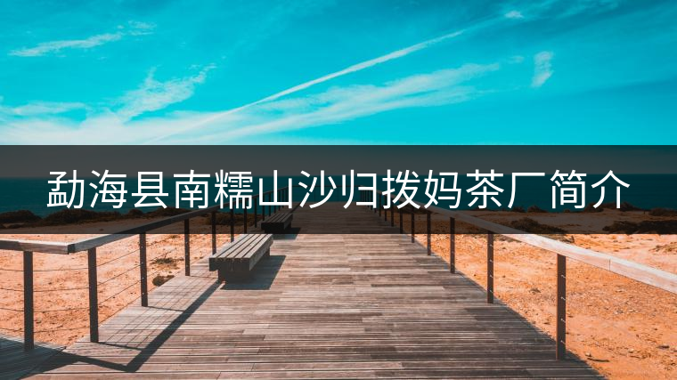 勐海縣南糯山沙歸撥媽茶廠簡介 勐海縣南糯山沙歸撥媽茶廠簡介