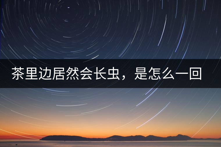 茶里邊居然會長蟲,是怎么一回事呢? 茶里邊居然會長蟲,是怎么一回事呢?