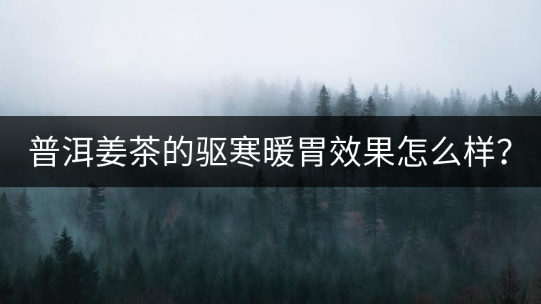 普洱姜茶的驅(qū)寒暖胃效果怎么樣? 普洱姜茶的驅(qū)寒暖胃效果怎么樣?