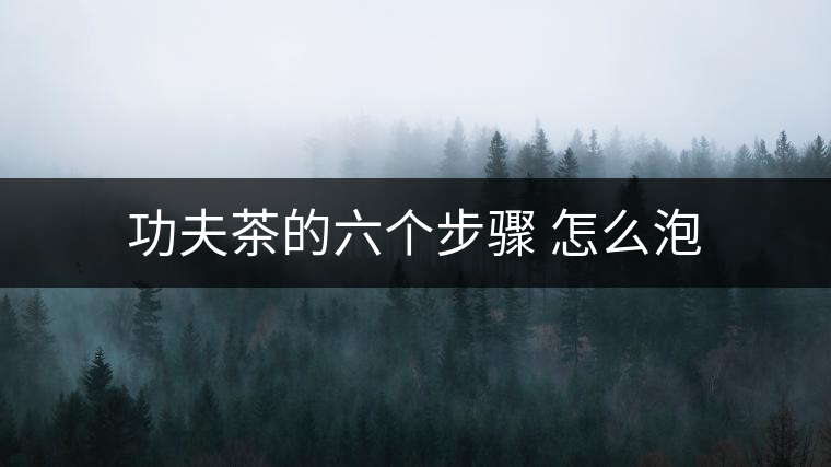 功夫茶的六個(gè)步驟 怎么泡 功夫茶的六個(gè)步驟 怎么泡