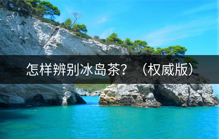 怎樣辨別冰島茶?(權威版) 怎樣辨別冰島茶?(權威版)