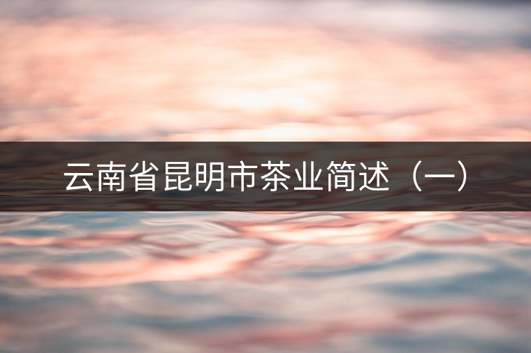 云南省昆明市茶業簡述（一）