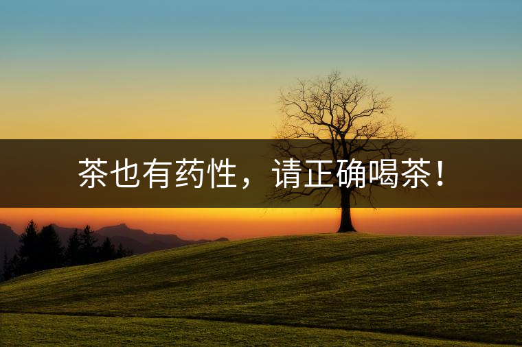 茶也有藥性，請正確喝茶！