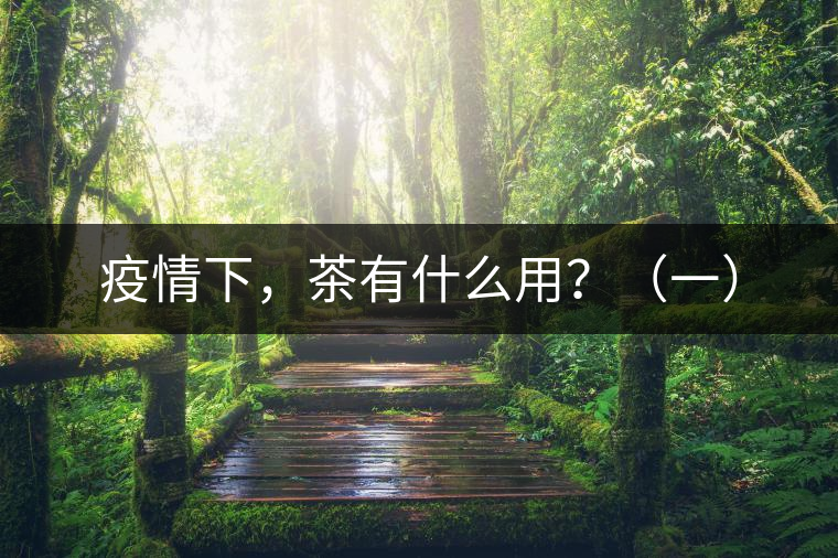 疫情下，茶有什么用？（一）