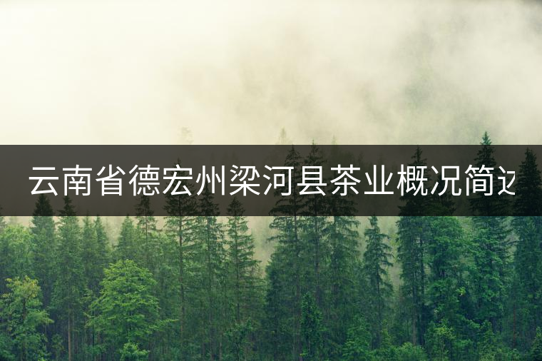 云南省德宏州梁河縣茶業概況簡述(下敘) 云南省德宏州梁河縣茶業概況簡述(下敘)
