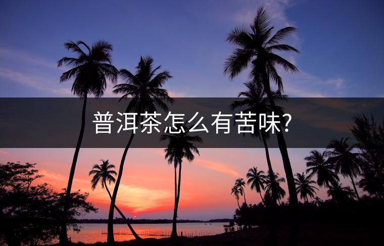 普洱茶怎么有苦味?