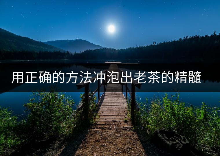 用正確的方法沖泡出老茶的精髓；評看普洱茶葉底也是一門手藝！