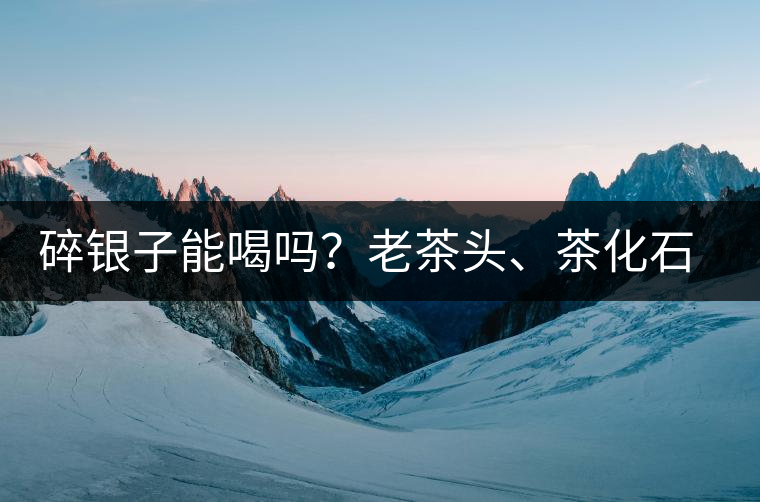 碎銀子能喝嗎？老茶頭、茶化石、碎銀子之間是什么關系？