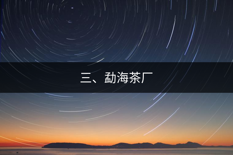 三、勐海茶廠 三、勐海茶廠