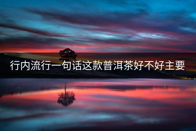 行內(nèi)流行一句話(huà)這款普洱茶好不好主要還看尾水,雖然比較片面但是也有一定道理。 行內(nèi)流行一句話(huà)這款普洱茶好不好主要還看尾水,雖然比較片面但是也有一定道理。