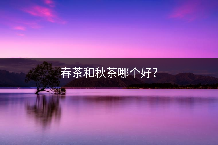 春茶和秋茶哪個好? 春茶和秋茶哪個好?