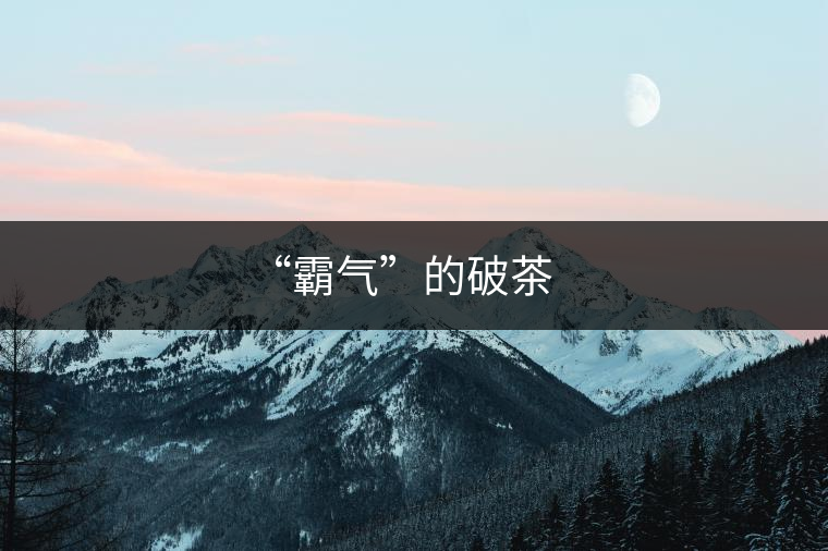 “霸氣”的破茶 “霸氣”的破茶