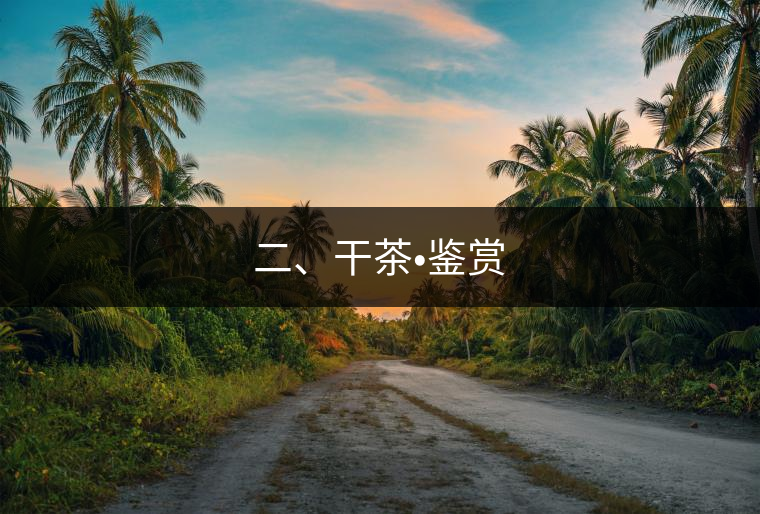 二、干茶?鑒賞 二、干茶?鑒賞
